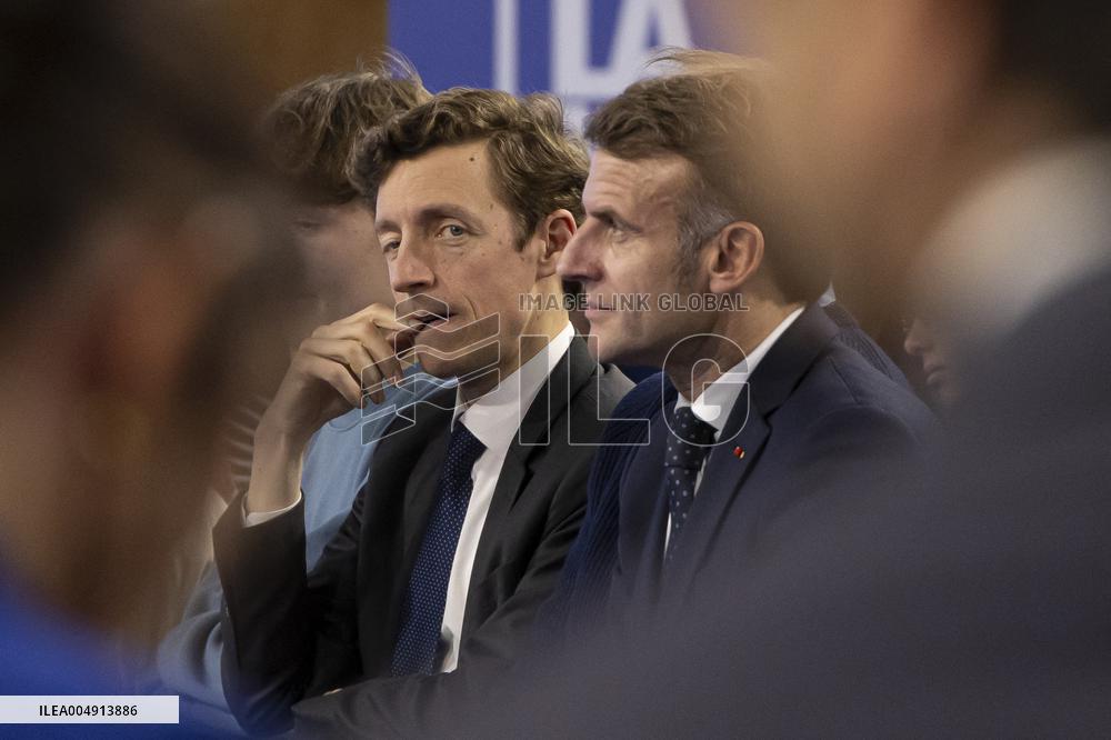 Macron Speaks to Readers of La Voix du Nord - Arras