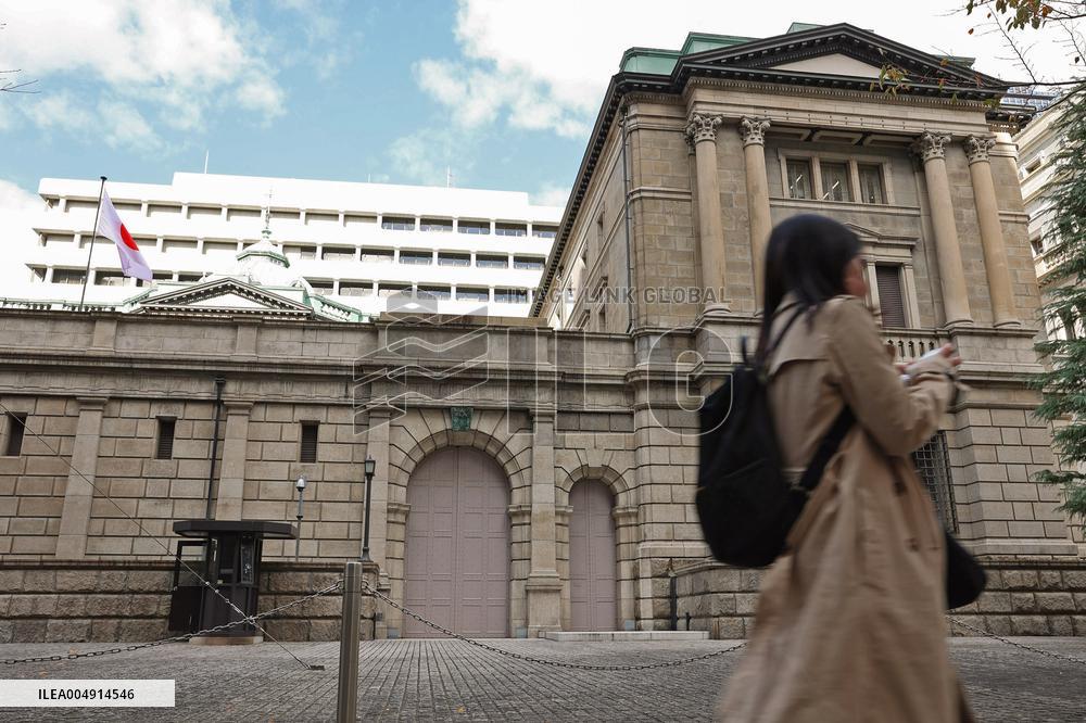 The exterior of the Bank of Japan