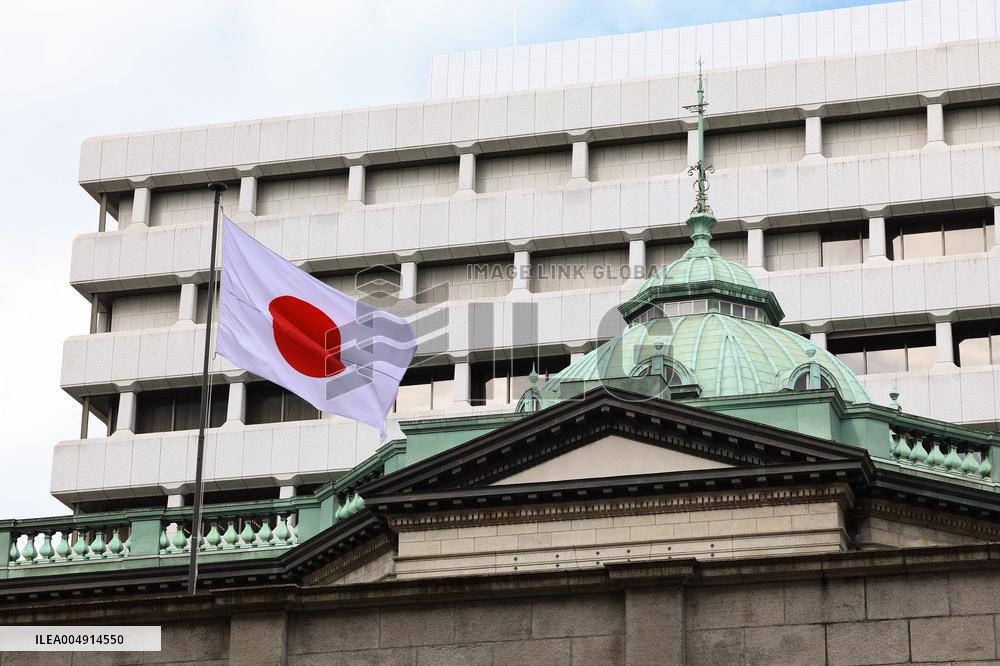The exterior of the Bank of Japan