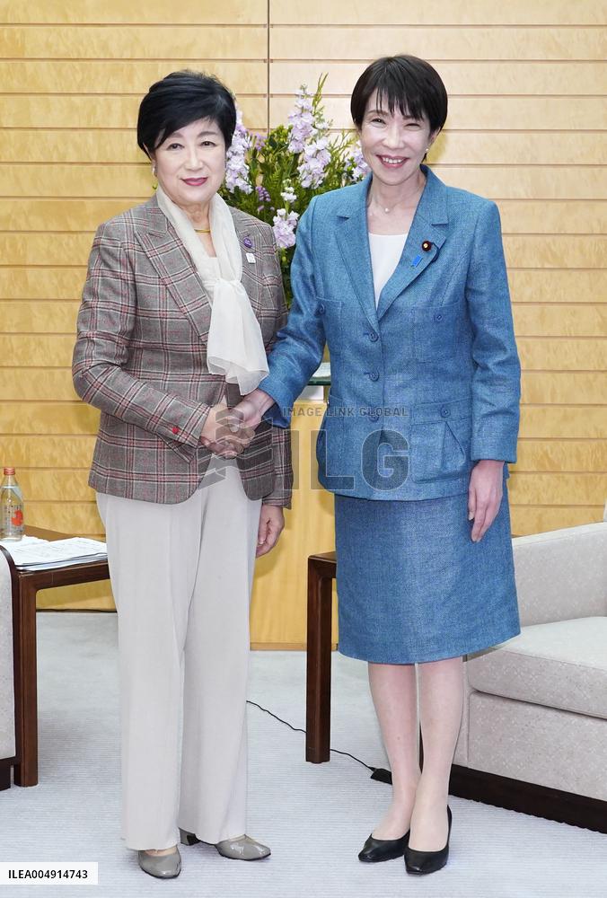 Japan PM Takaichi meets Tokyo Gov. Koike