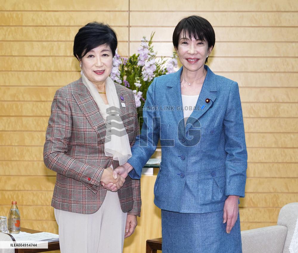 Japan PM Takaichi meets Tokyo Gov. Koike