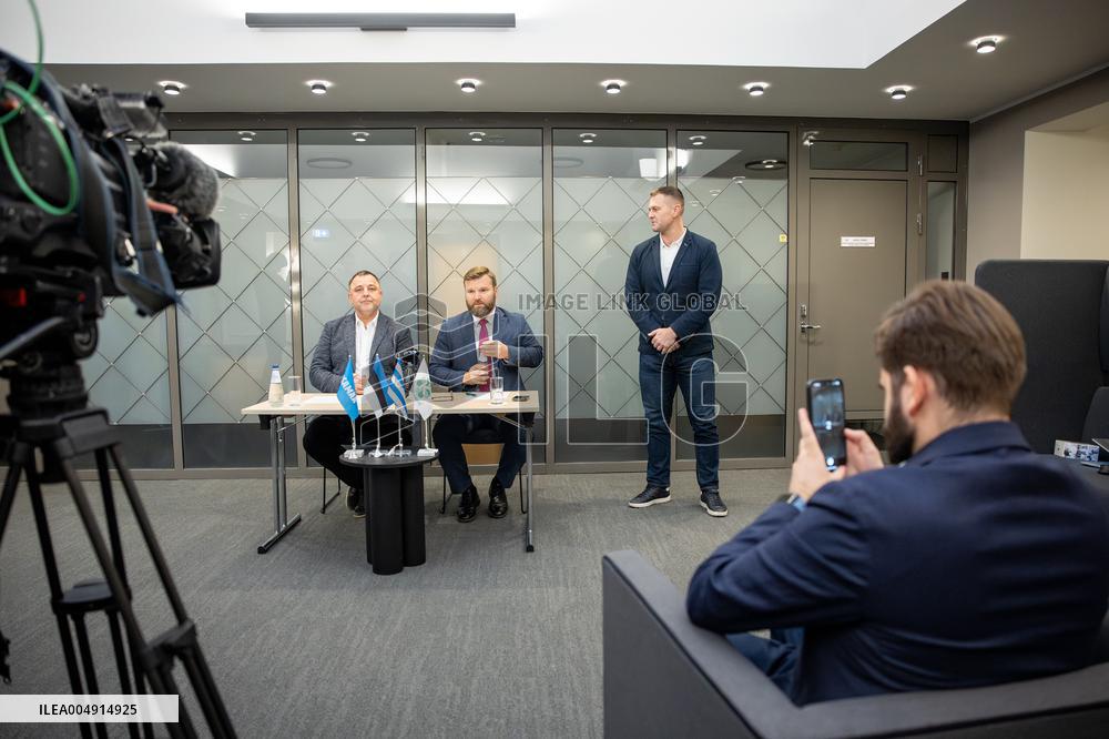 Press conference of Tallinn coalition talks