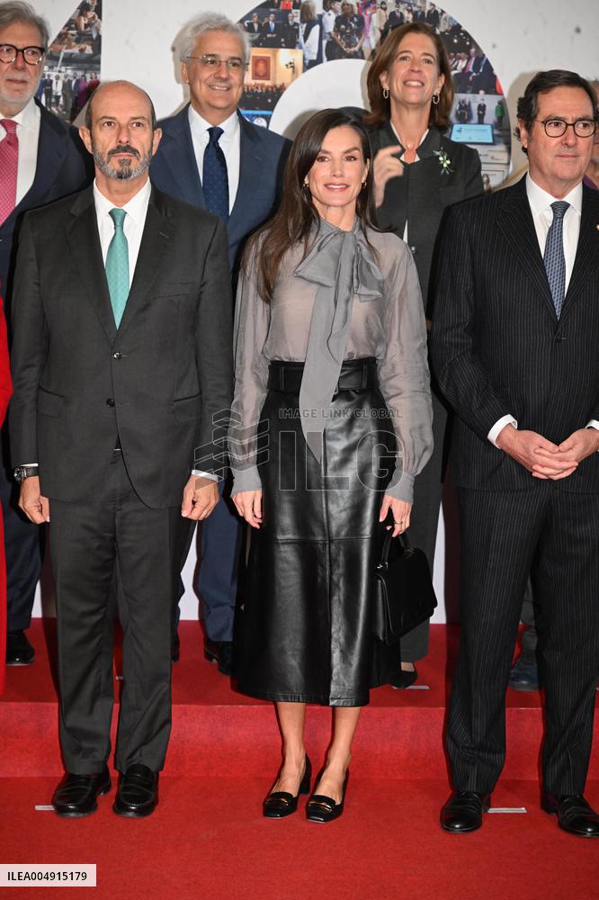 Queen Letizia At 40th Anniversary of Fundacion CEOE - Madrid