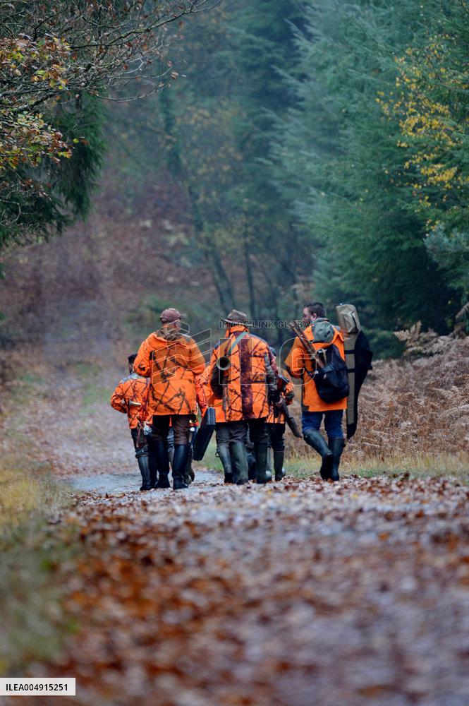 Hunting in Normandy in The Forest of Écouves - France