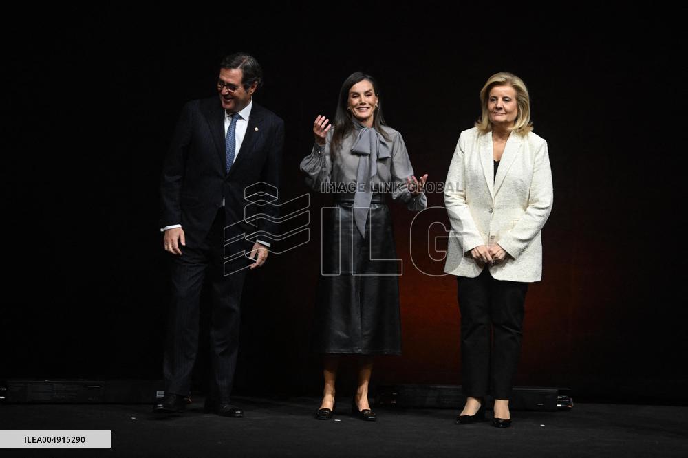 Queen Letizia At 40th Anniversary of Fundacion CEOE - Madrid