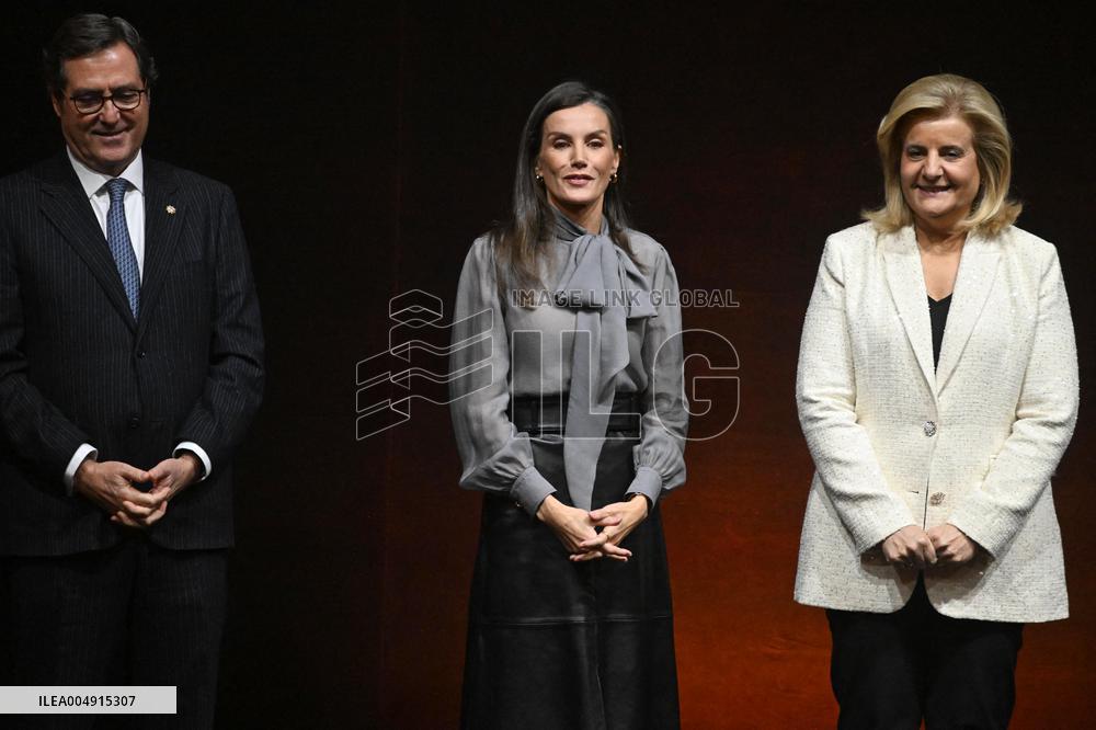Queen Letizia At 40th Anniversary of Fundacion CEOE - Madrid