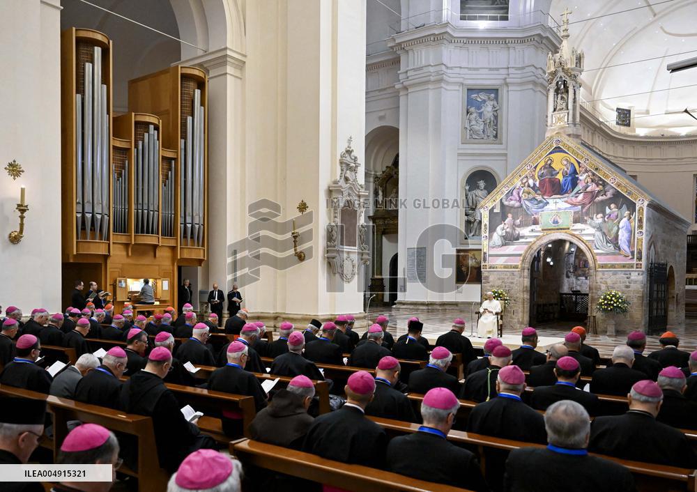 Pope Leo XIV Visits Assisi - Italy