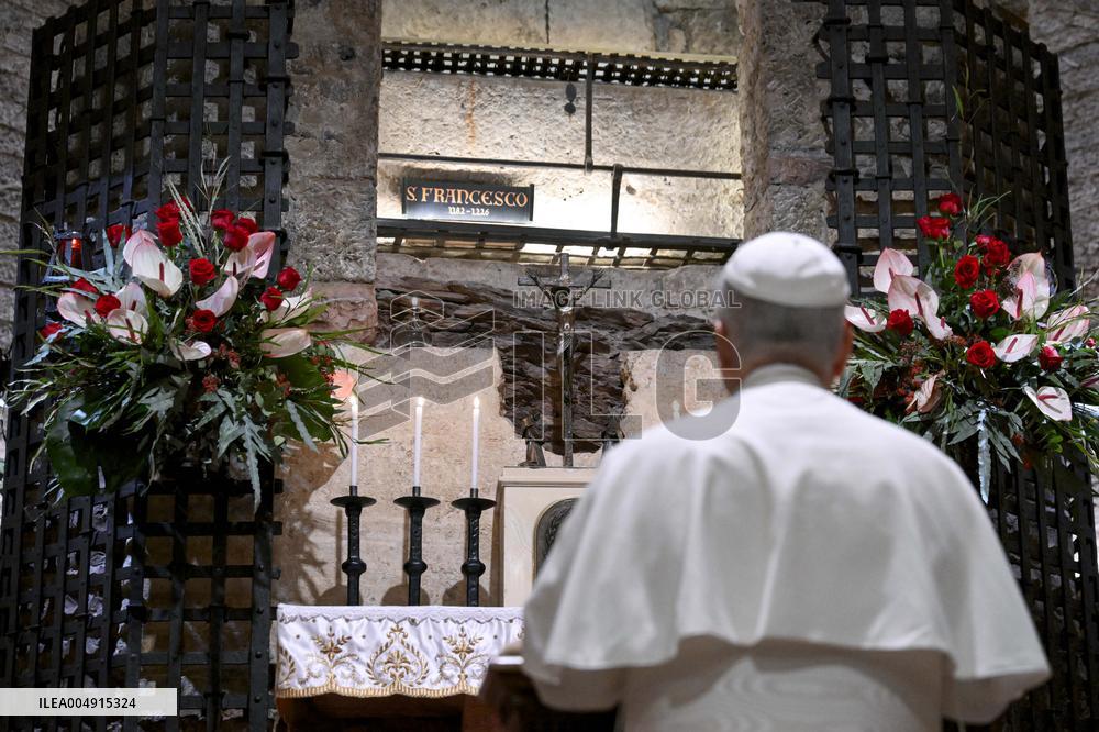 Pope Leo XIV Visits Assisi - Italy
