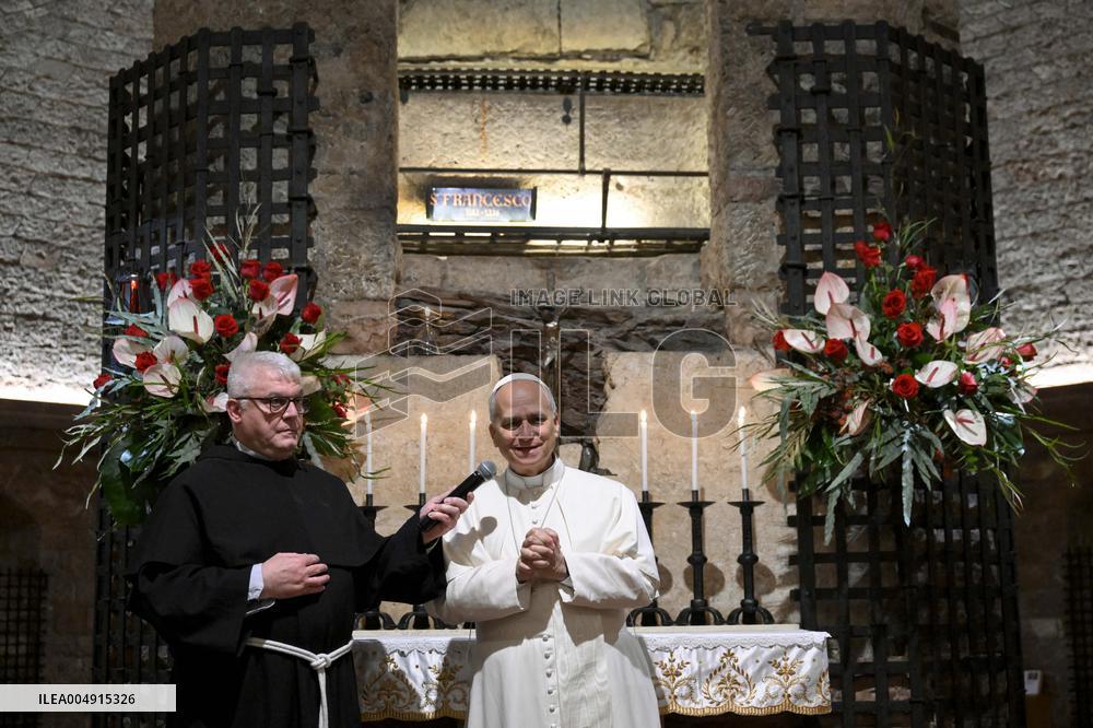 Pope Leo XIV Visits Assisi - Italy
