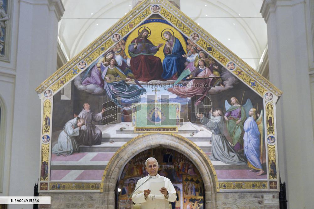 Pope Leo XIV Visits Assisi - Italy