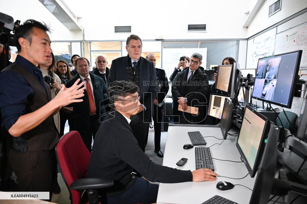 Philippe Tabarot Visits The Saint-Denis Maintenance And Intervention Center
