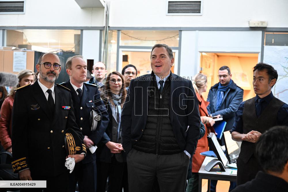 Philippe Tabarot Visits The Saint-Denis Maintenance And Intervention Center