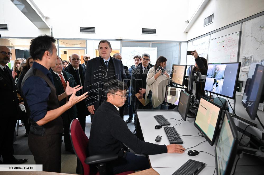 Philippe Tabarot Visits The Saint-Denis Maintenance And Intervention Center