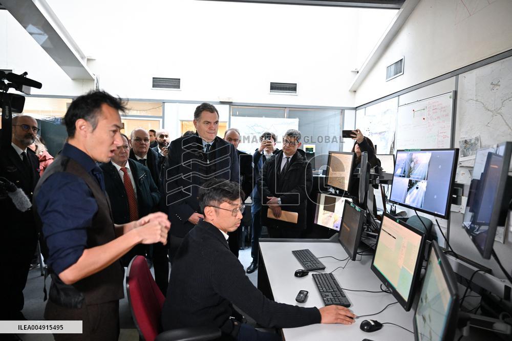 Philippe Tabarot Visits The Saint-Denis Maintenance And Intervention Center