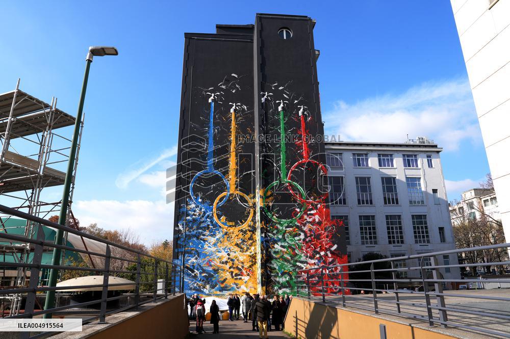 Inauguration of The Mural Open to Life - Milan
