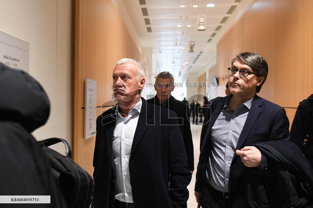 Didier Deschamps' Defamation Trial Against Daniel Riolo - Paris