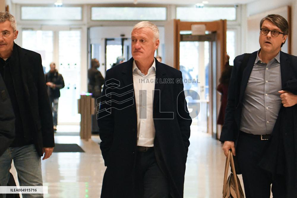 Didier Deschamps' Defamation Trial Against Daniel Riolo - Paris