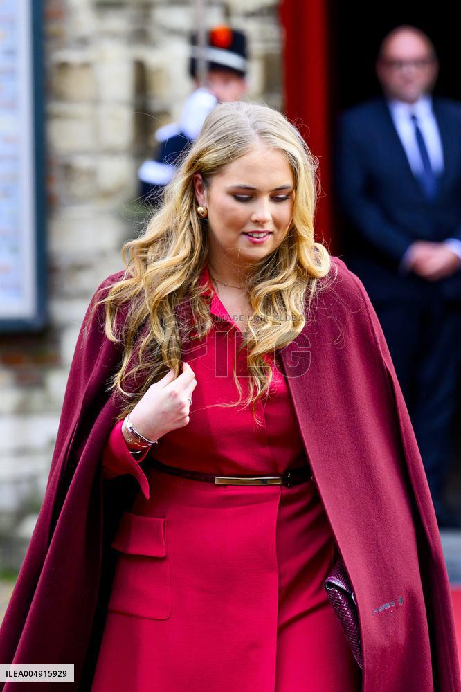 King and Princess Amalia at Special Joint Meeting of the States General, Den Haag, The Netherlands