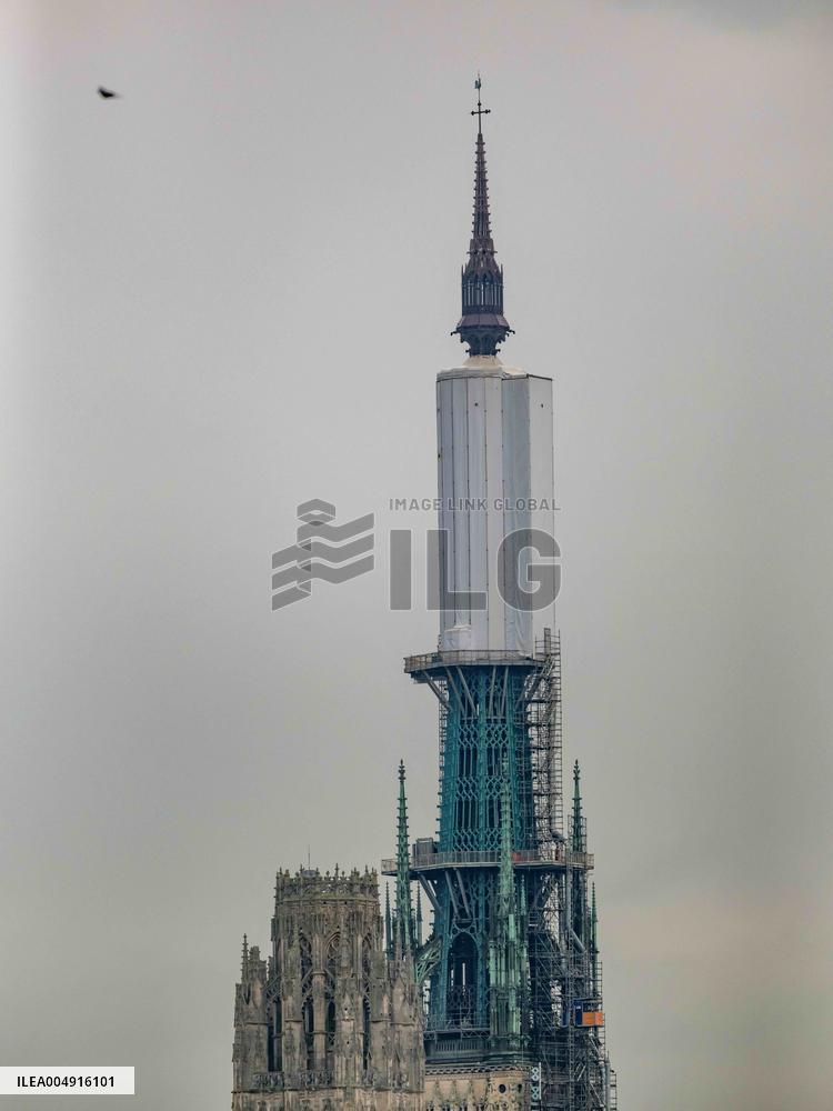 Rouen Cathedral Spire - Illustration