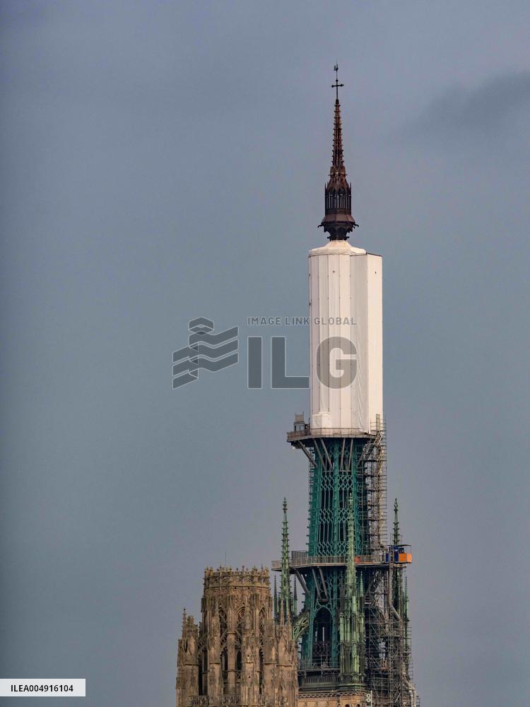 Rouen Cathedral Spire - Illustration