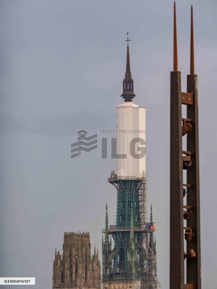 Rouen Cathedral Spire - Illustration