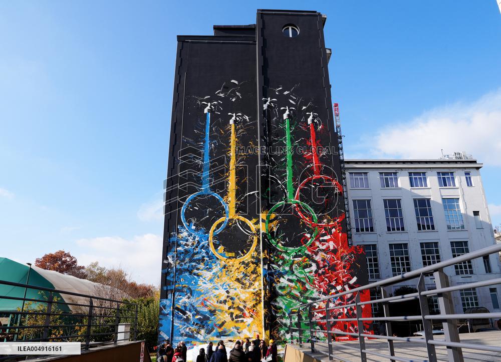 Inauguration of The Mural Open to Life - Milan