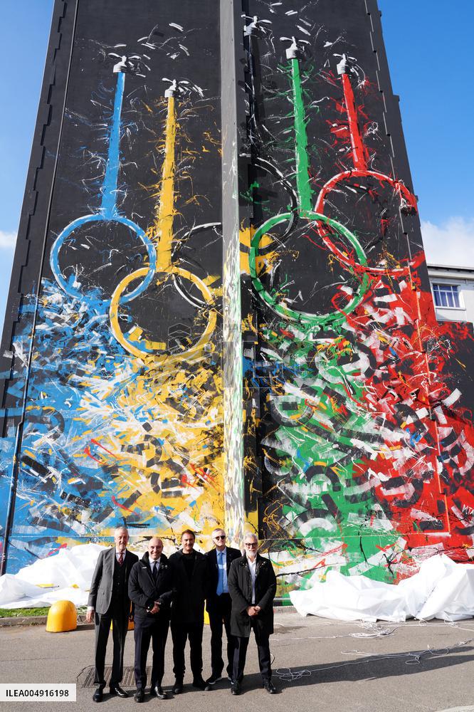 Inauguration of The Mural Open to Life - Milan