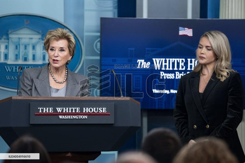 Ed. Secretary McMahon, WH Secretary Leavitt Host Press Briefing at White House