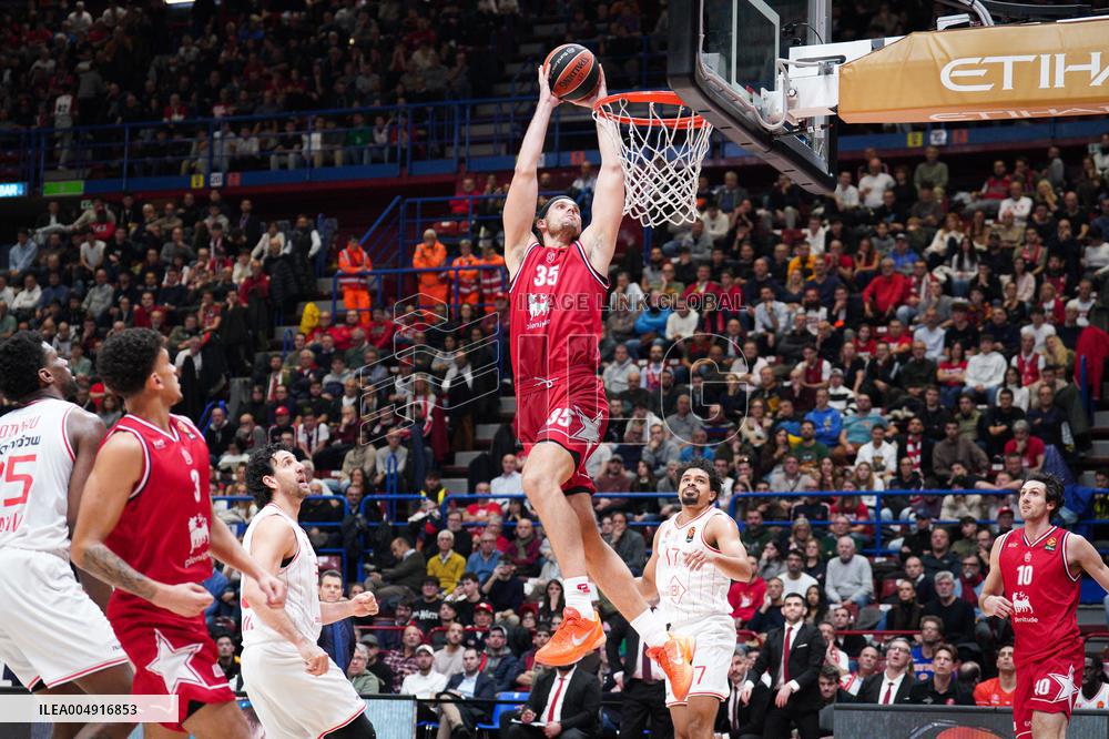 BASKET - Euroleague - Olimpia Milano vs Hapoel Tel Aviv