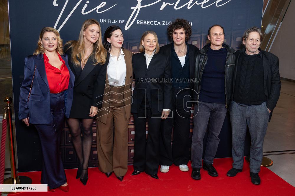 Vie Privee Paris Film Premiere NB