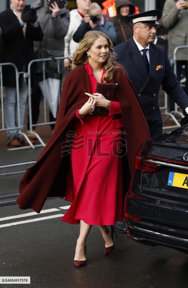 Willem-Alexander And Princess Amalia At Special Joint Session - The Hague