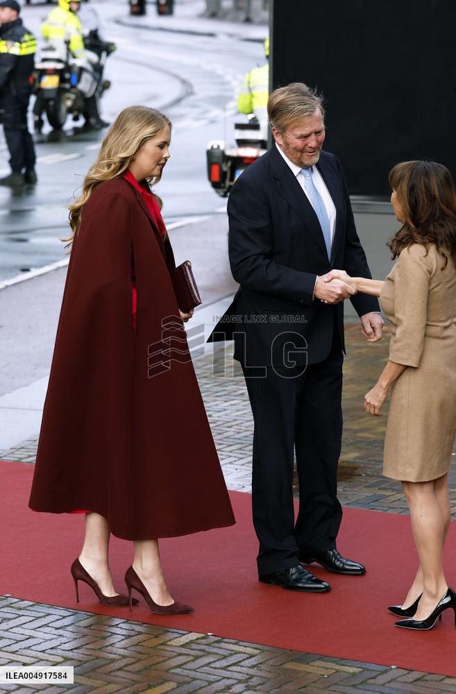 Willem-Alexander And Princess Amalia At Special Joint Session - The Hague