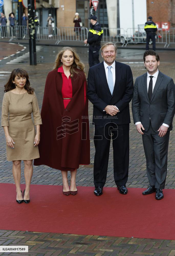 Willem-Alexander And Princess Amalia At Special Joint Session - The Hague
