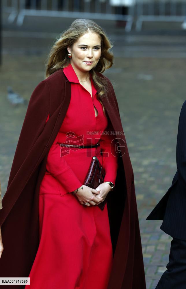 Willem-Alexander And Princess Amalia At Special Joint Session - The Hague