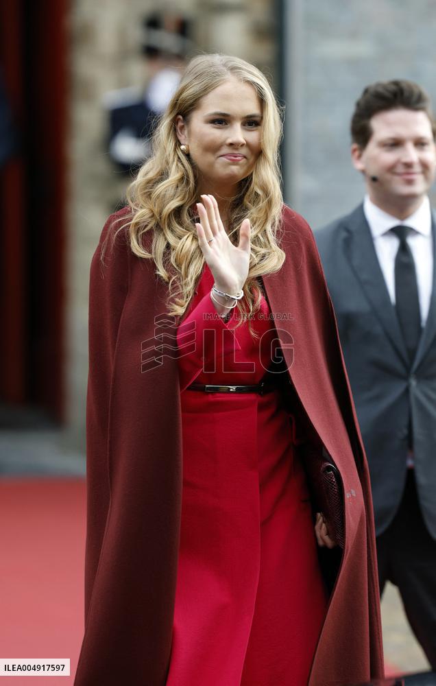 Willem-Alexander And Princess Amalia At Special Joint Session - The Hague