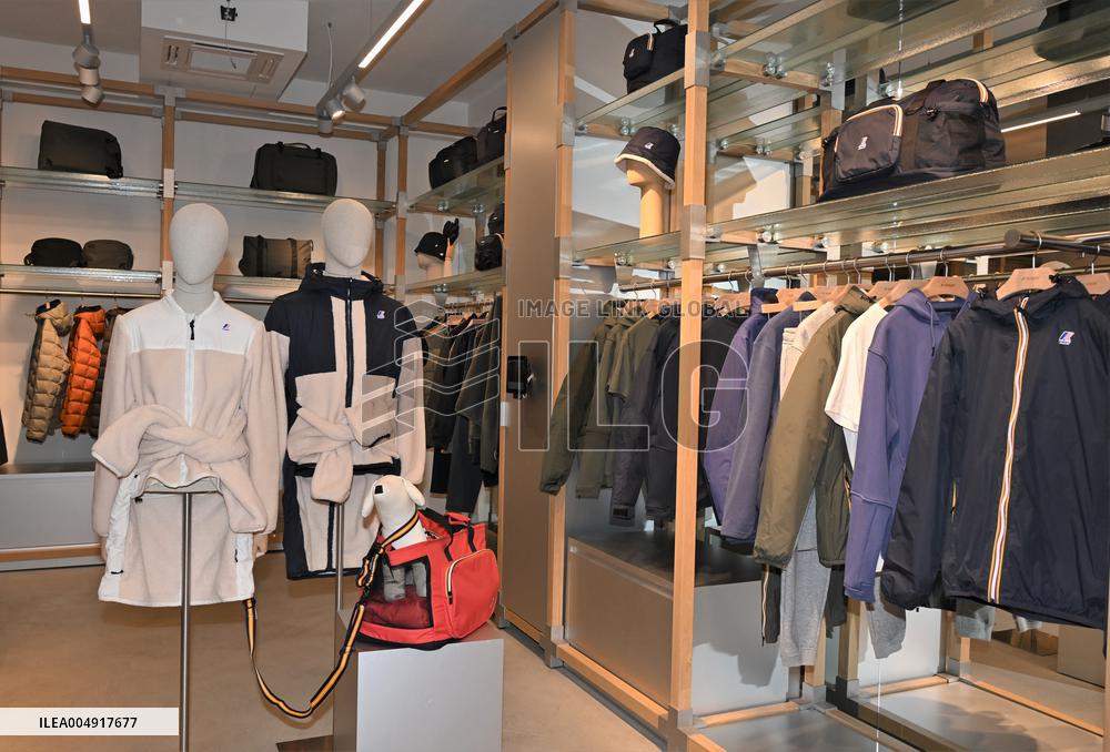 Luca Lo Curzio At K-Way Store Opening - Milan