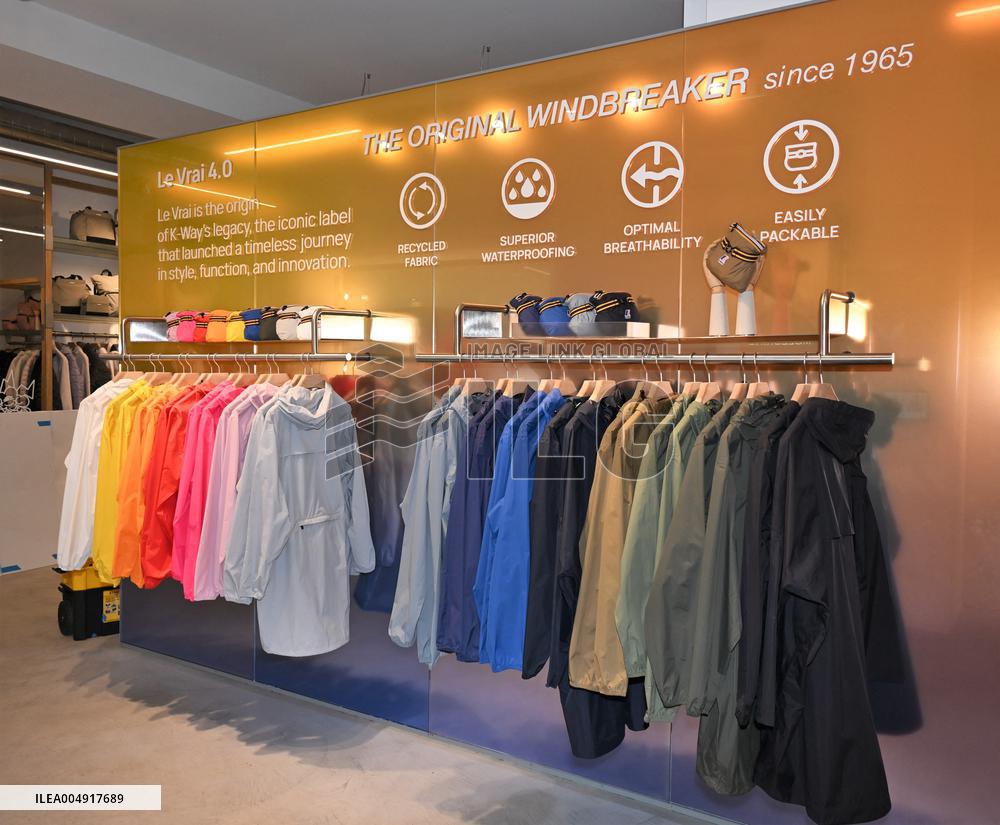 Luca Lo Curzio At K-Way Store Opening - Milan