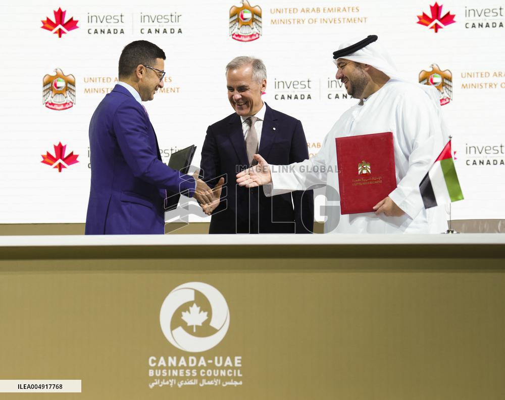 Mark Carney at Canada-UAE Investment Summit - Abu Dhabi