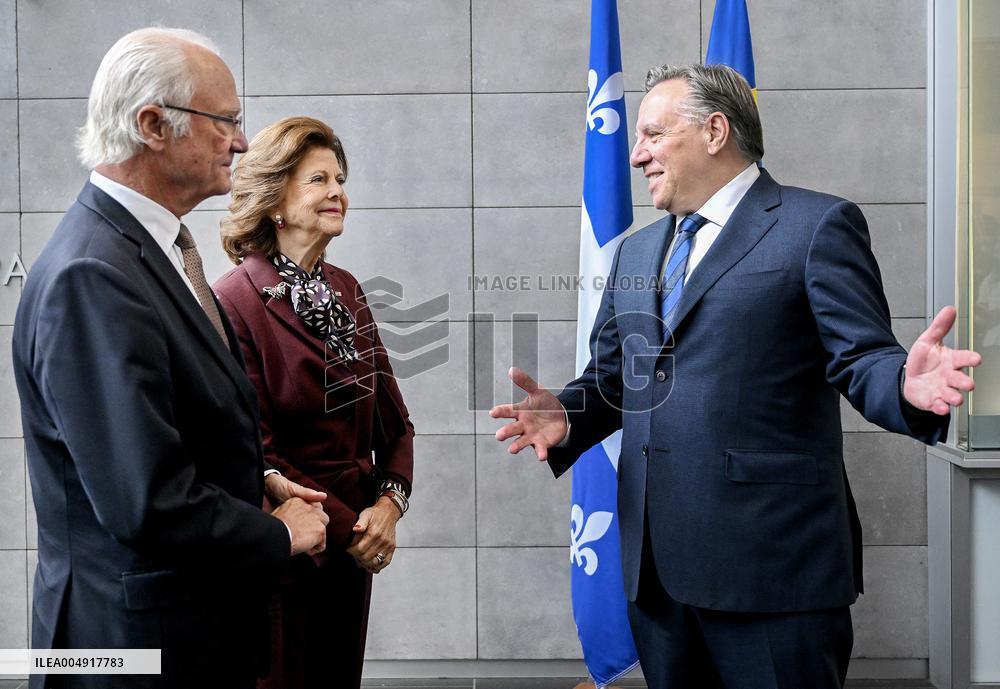 King Carl XVI Gustaf and Queen Silvia Visit Montreal