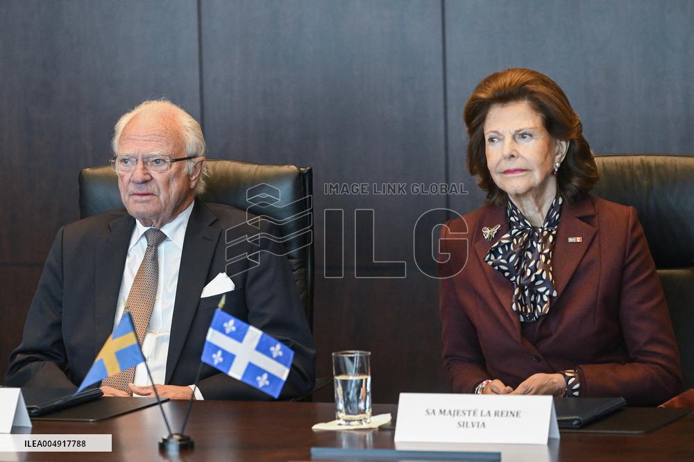 King Carl XVI Gustaf and Queen Silvia Visit Montreal