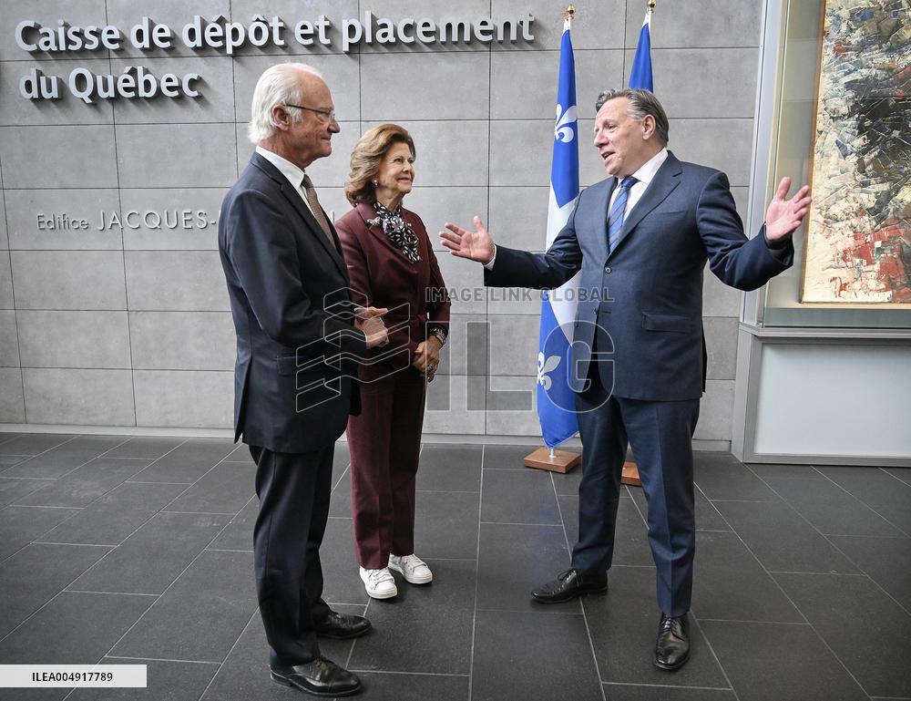 King Carl XVI Gustaf and Queen Silvia Visit Montreal