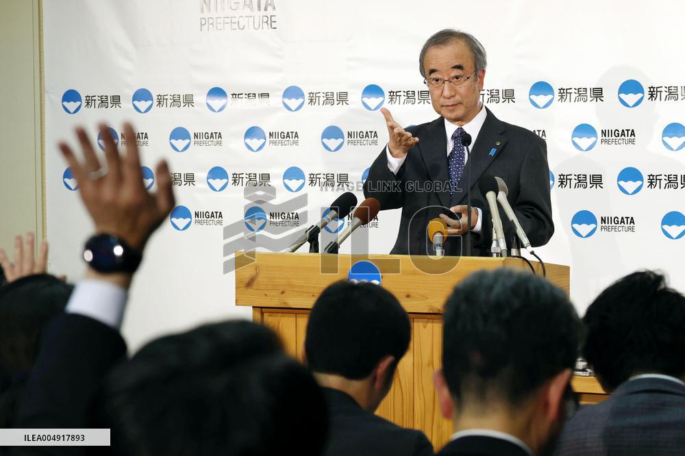 Niigata gov. OKs TEPCO's 1st nuclear reactor restart since Fukushima
