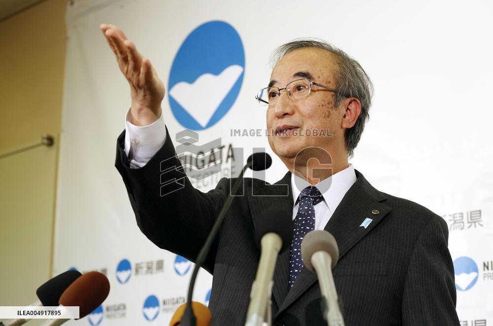 Niigata gov. OKs TEPCO's 1st nuclear reactor restart since Fukushima