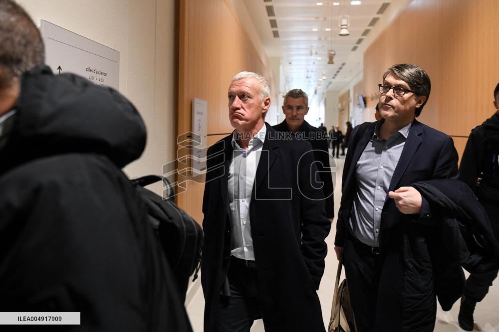 Didier Deschamps And Daniel Riolo Trial - Paris
