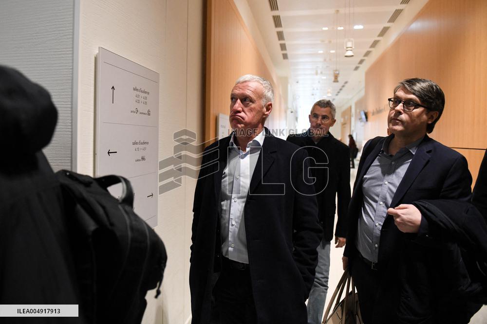 Didier Deschamps And Daniel Riolo Trial - Paris