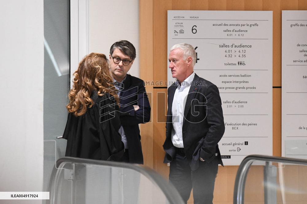 Didier Deschamps And Daniel Riolo Trial - Paris