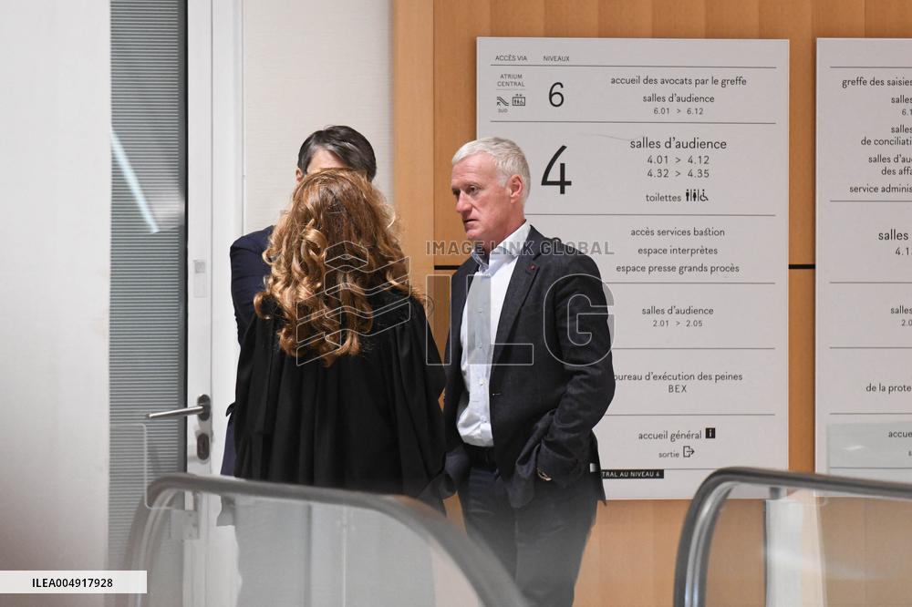 Didier Deschamps And Daniel Riolo Trial - Paris