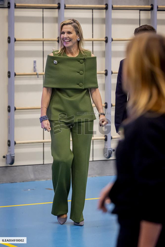 Queen Maxima Visits Mobiel Primary School - Amsterdam