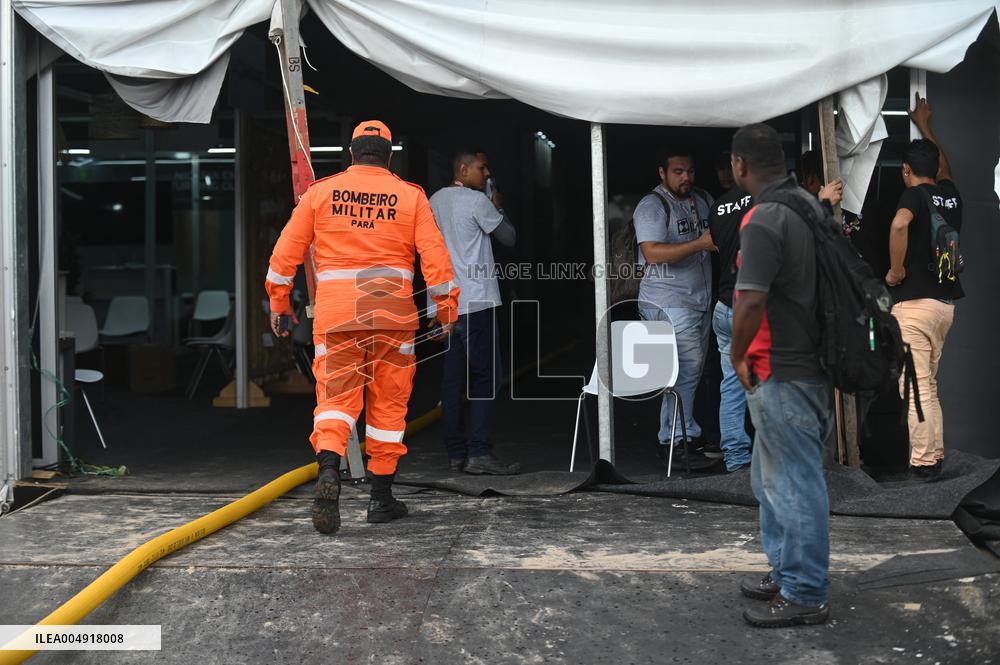 Fire Erupts at COP30 - Brazil