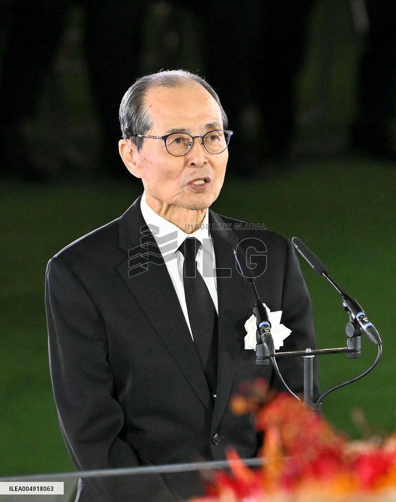 Memorial ceremony for Japanese baseball legend Nagashima